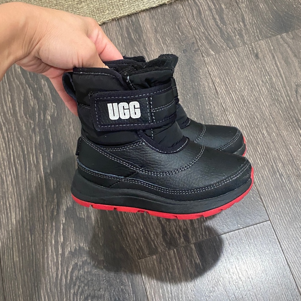 UGG size 8 Boot in Black with Red Soles